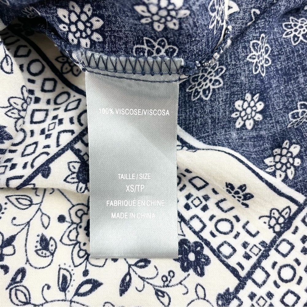 Boho Midi Dress with Floral/Geometric Pattern Size XS - Picture 7 of 8